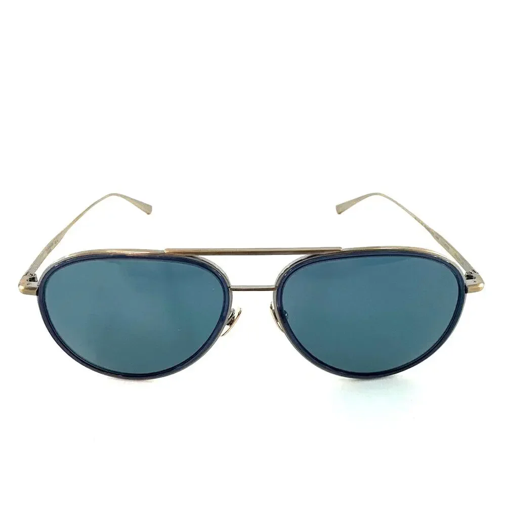 Salt. Unisex Antique Gold Indigo Blue Columbia 59 Sunglasses